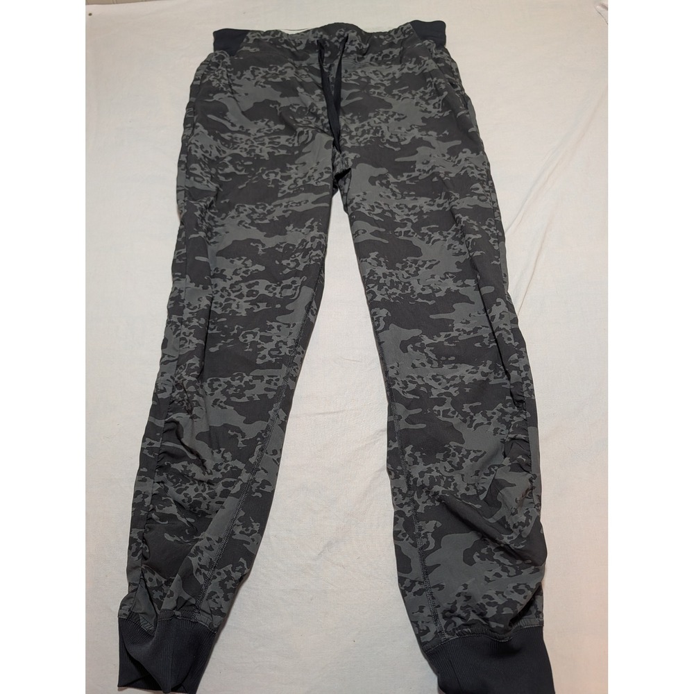 Calvin Klein Performance Mens Camo Joggers Grey Black Stretch PFSP6498 Size M
